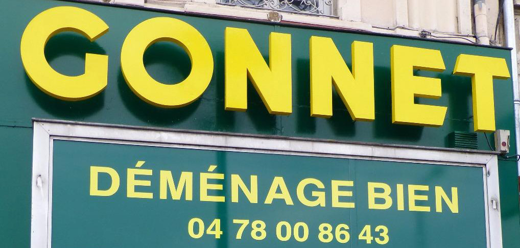 Enseigne Gonnet déménagement 14