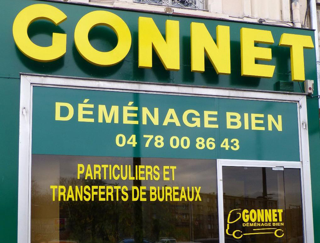 Enseigne Gonnet déménagement 15